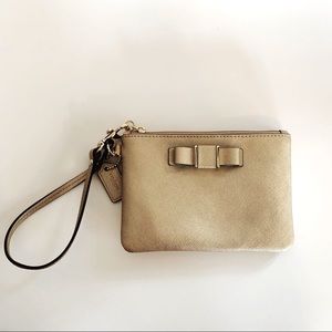 Coach Darcy Wristlet Gold
